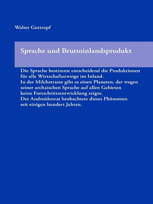 cover image of Sprache und Bruttoinlandsprodukt